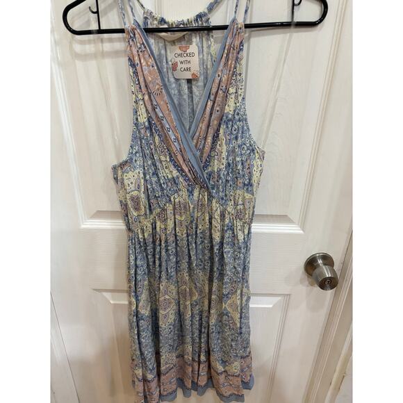 Beautiful Pastel Sleeveless Dress Size Large - Picture 2 of 5